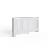 FWStyle Vertical Slat Large MDF White Radiator Cover