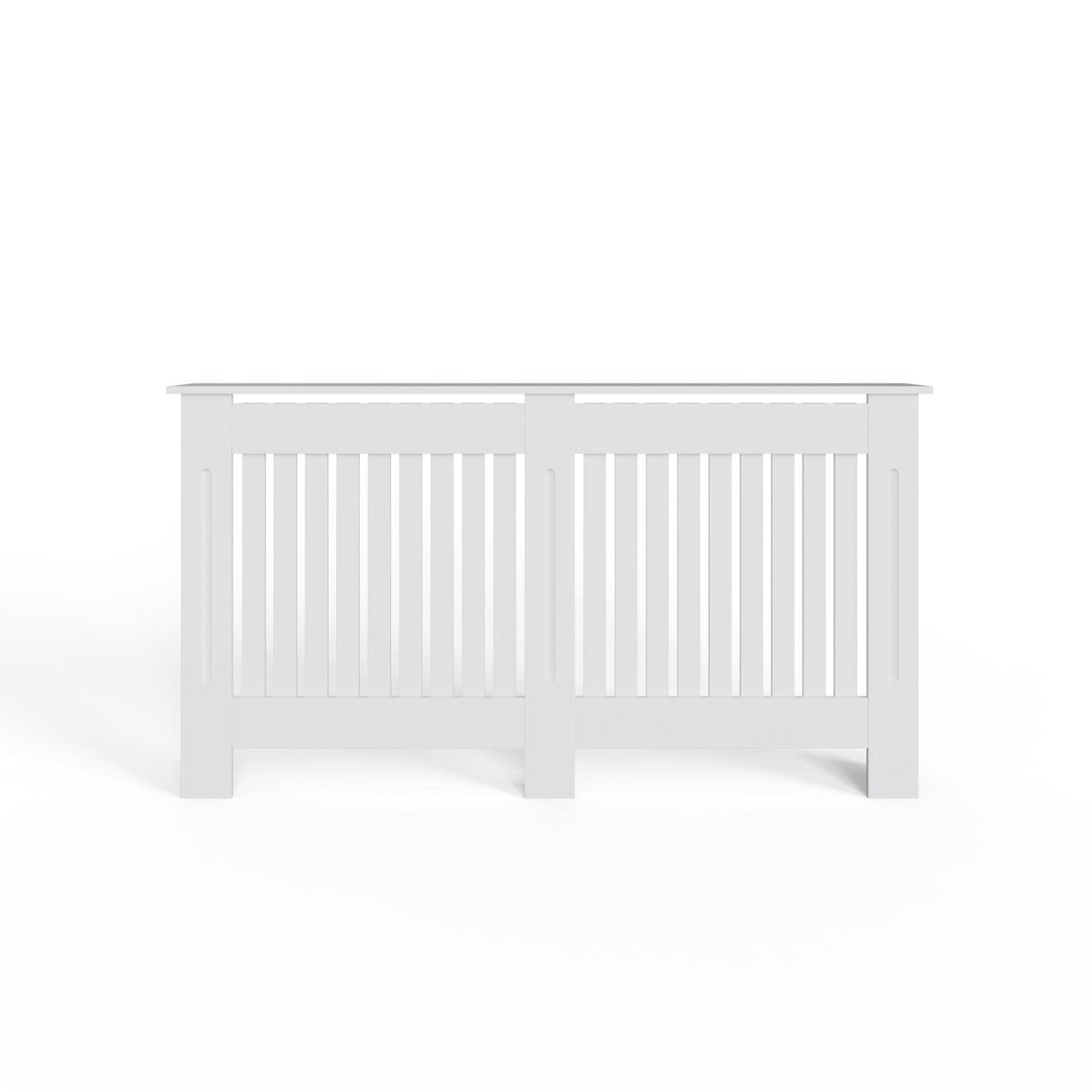 FWStyle Vertical Slat Large MDF White Radiator Cover