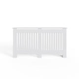 FWStyle Vertical Slat Large MDF White Radiator Cover