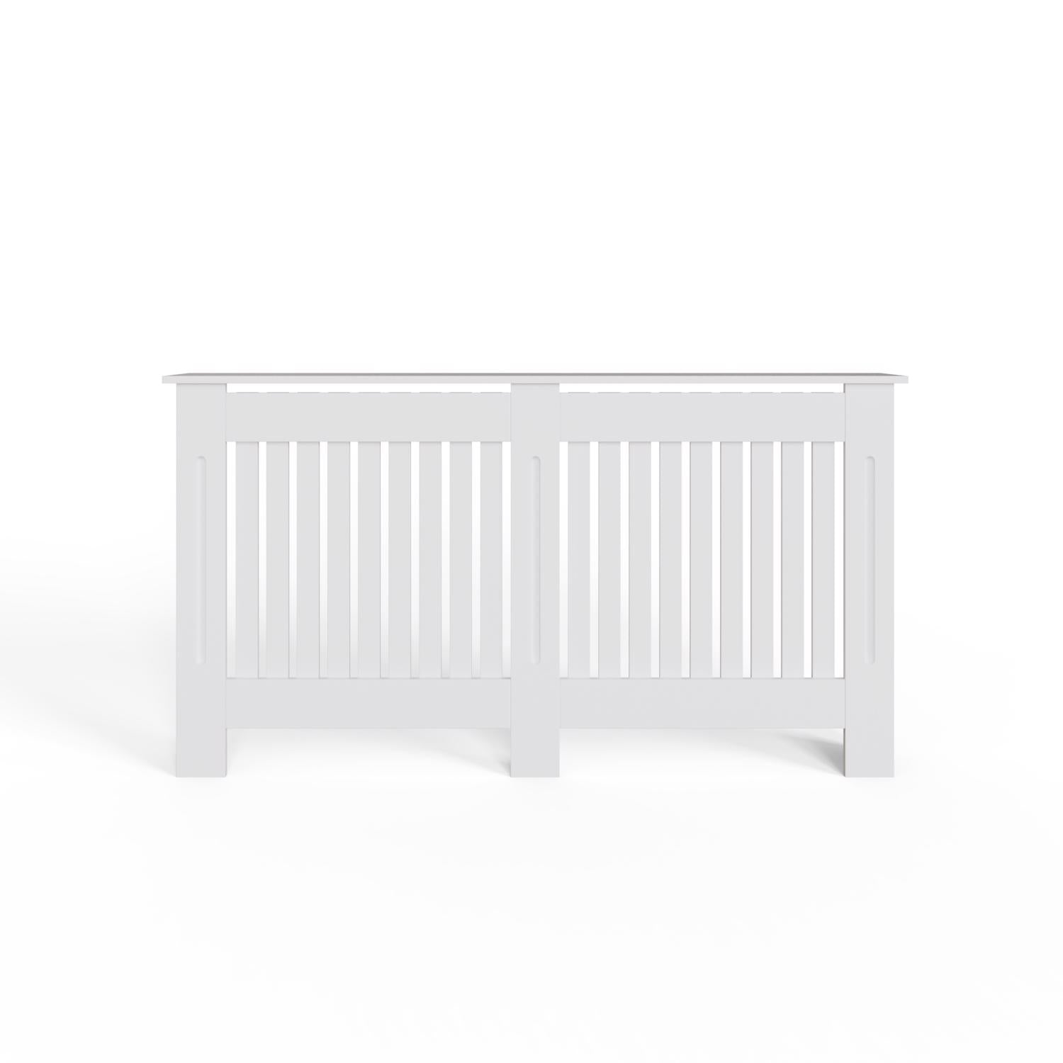 FWStyle Vertical Slat Large MDF White Radiator Cover