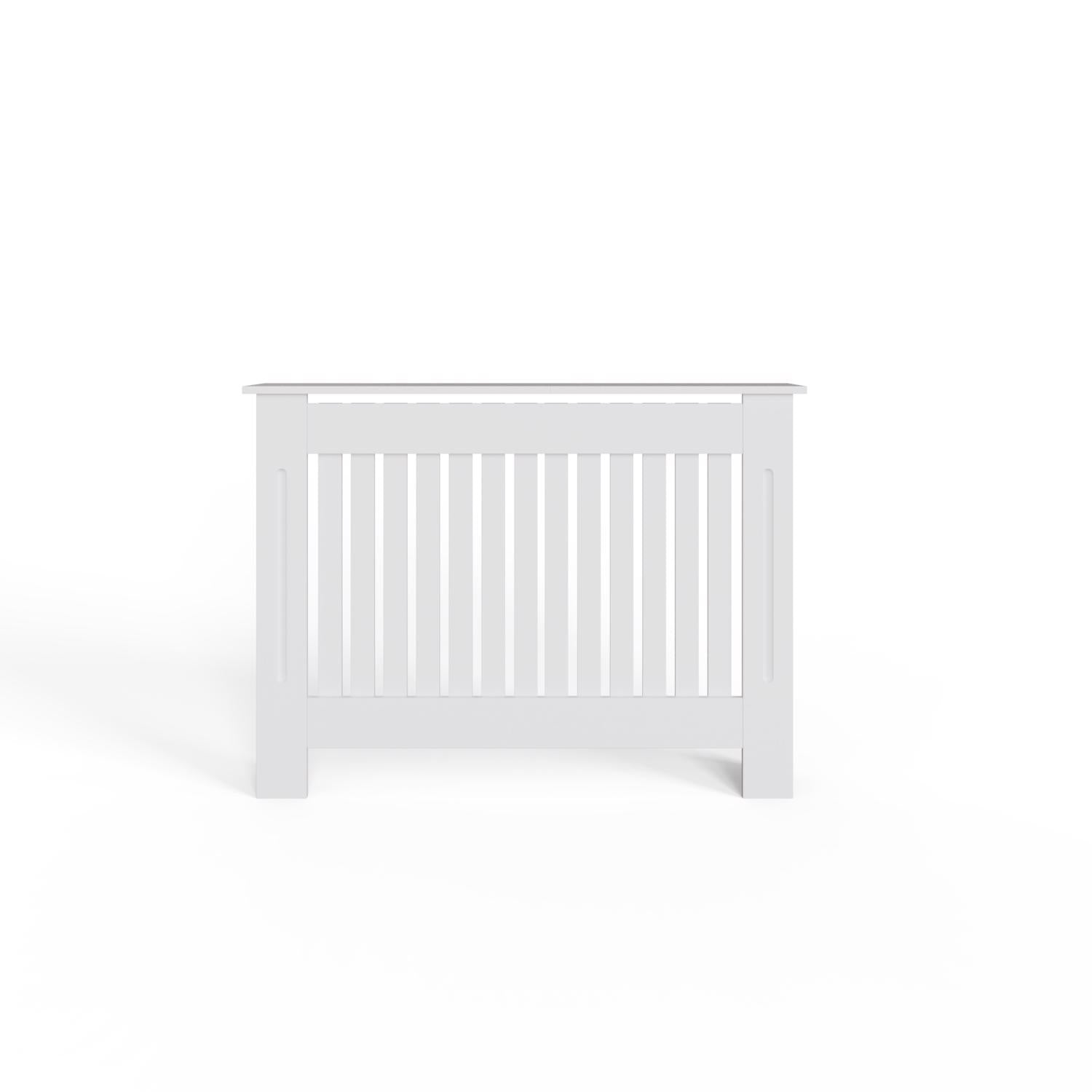 FWStyle Vertical Slat Medium MDF White Radiator Cover