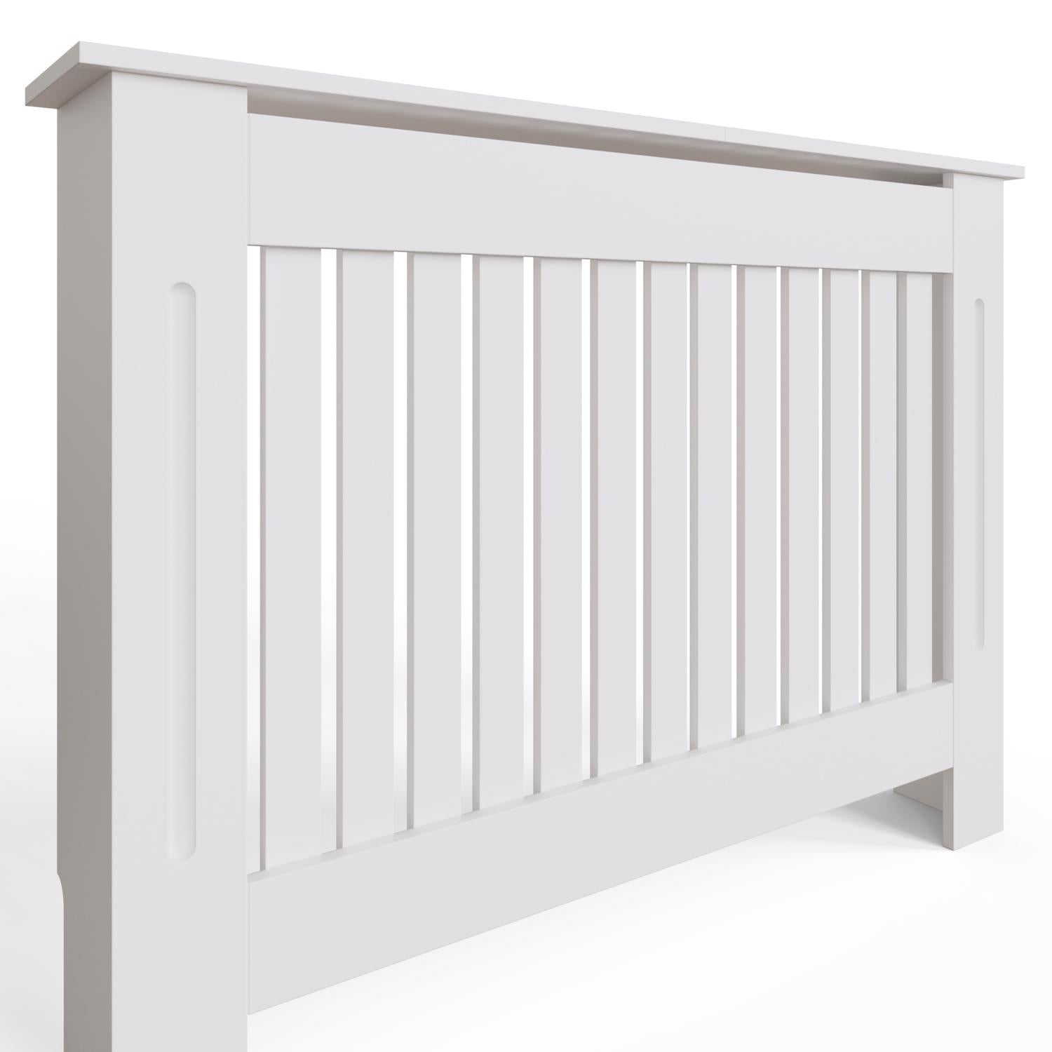 FWStyle Vertical Slat Medium MDF White Radiator Cover