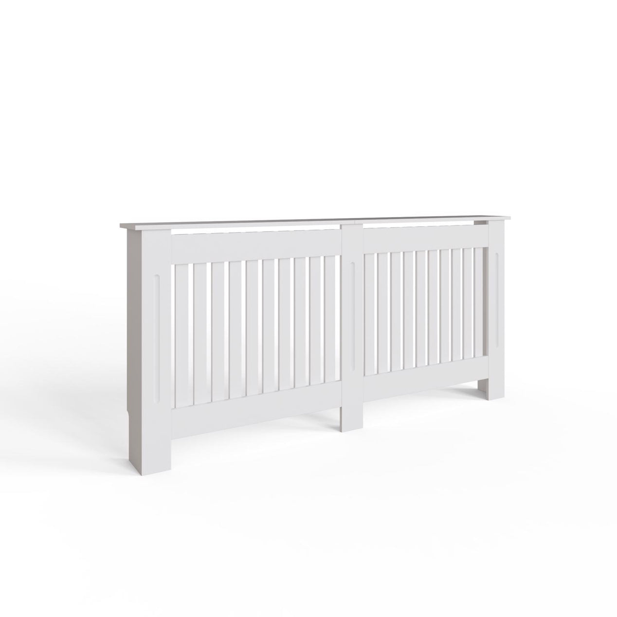 FWStyle Vertical Slat Extra Large MDF White Radiator Cover