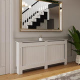 FWStyle Vertical Slat Extra Large MDF White Radiator Cover