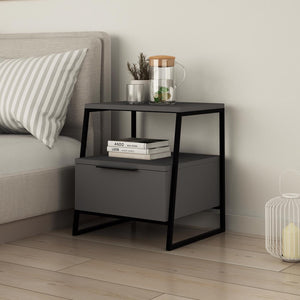 Pal Modern Nightstand Anthracite Grey