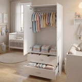 Chilton 2 Piece White Gloss Nursery Furniture Set