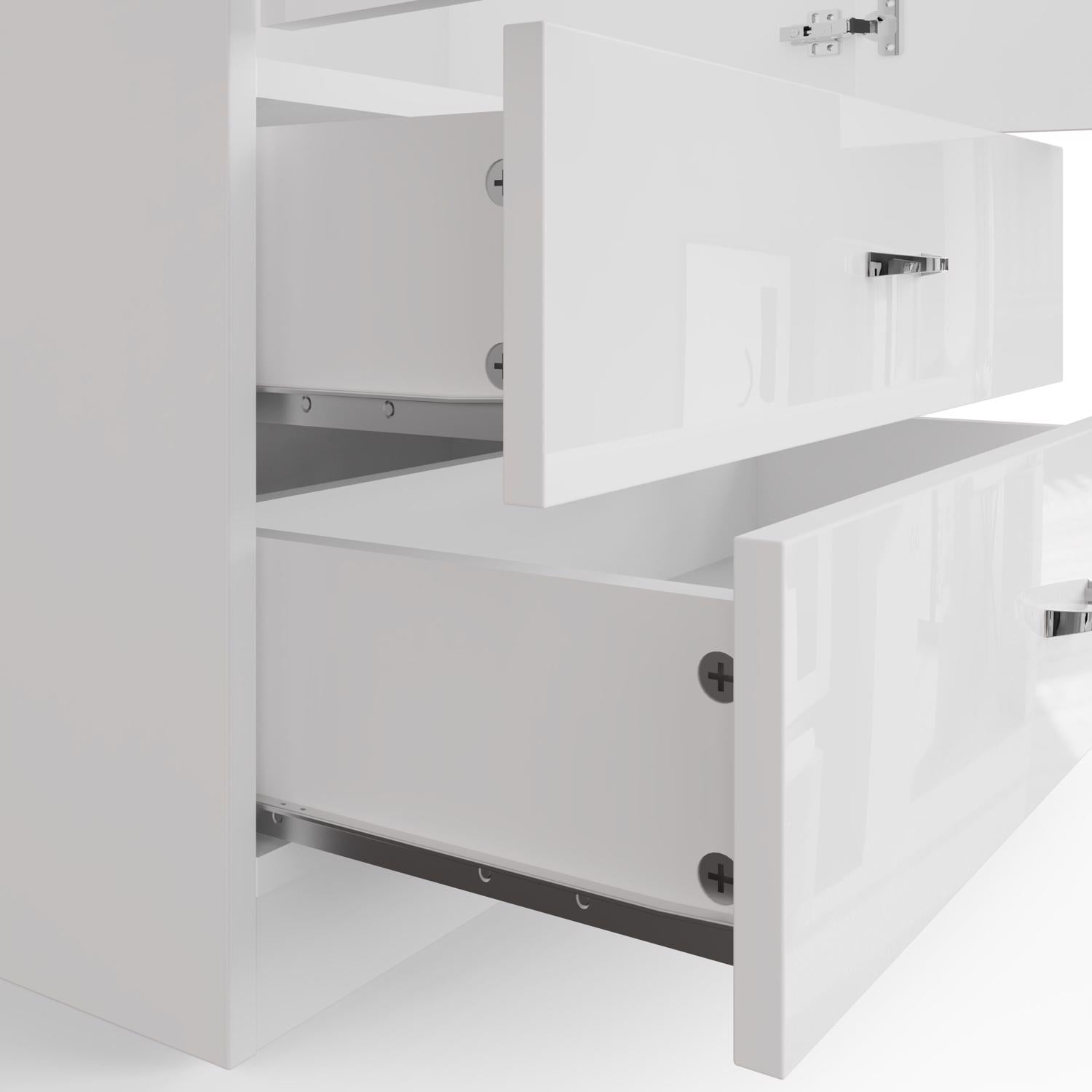 Chilton 2 Piece White Gloss Nursery Furniture Set