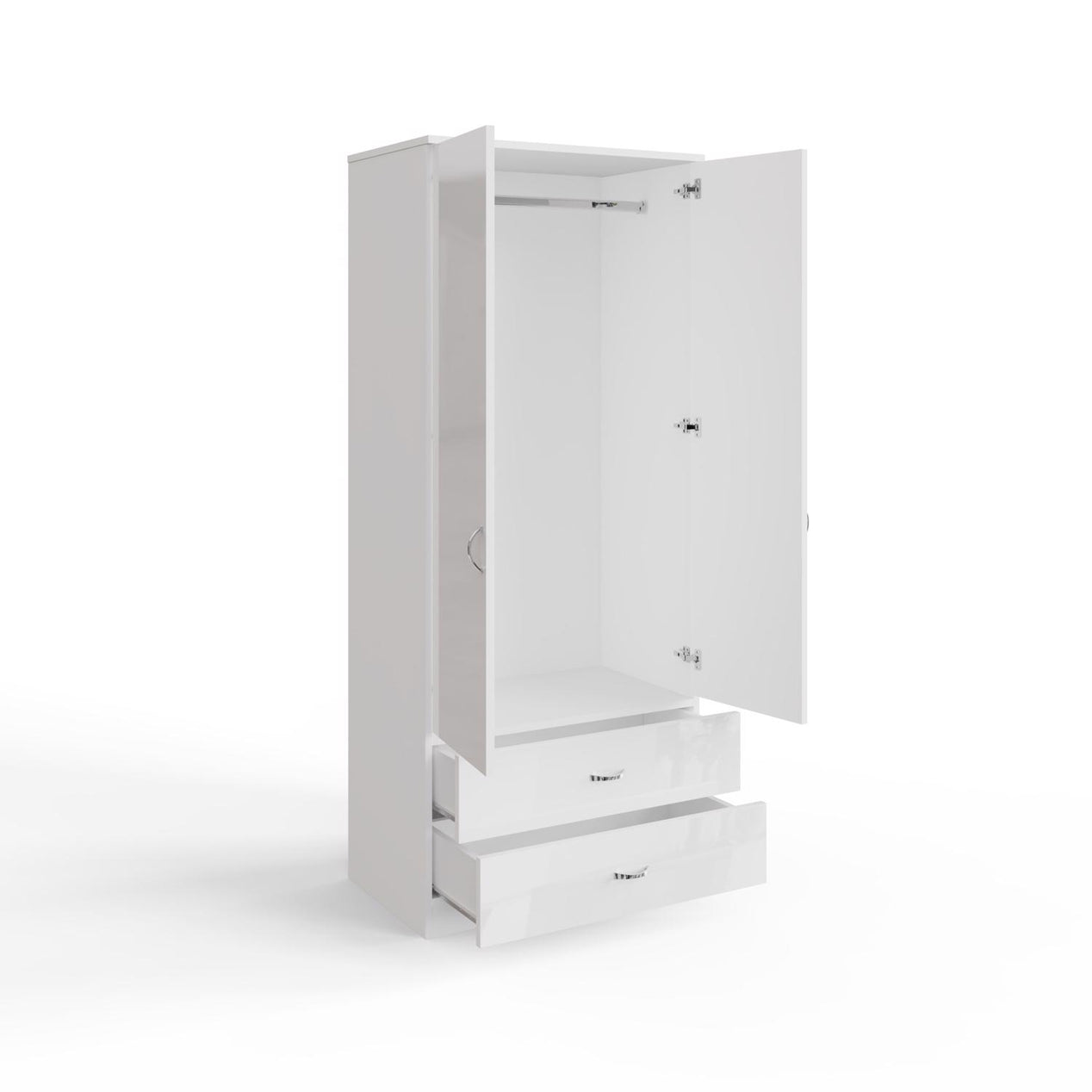 Chilton 2 Piece White Gloss Nursery Furniture Set