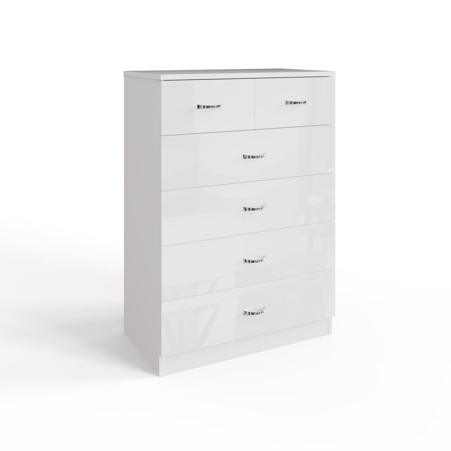 Chilton 2 Piece White Gloss Nursery Furniture Set