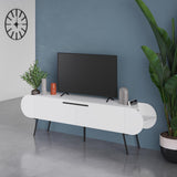 Capsule Modern TV Unit Multimedia Centre White with Storage