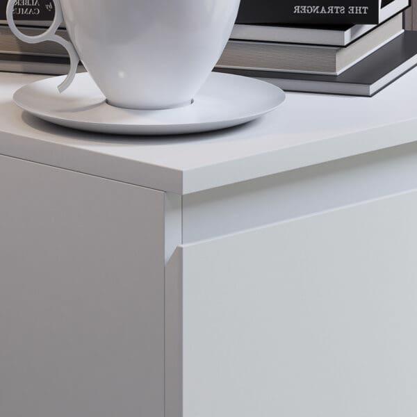 Pair Of Stora White 2 Drawer Bedside Tables
