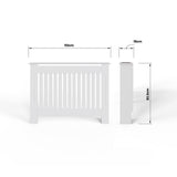 FWStyle Vertical Slat Medium MDF White Radiator Cover