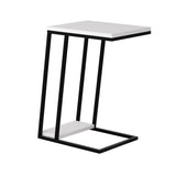 FWStyle Pal 2 Tier White Sofa End Table