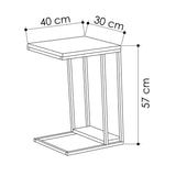 FWStyle Pal 2 Tier White Sofa End Table