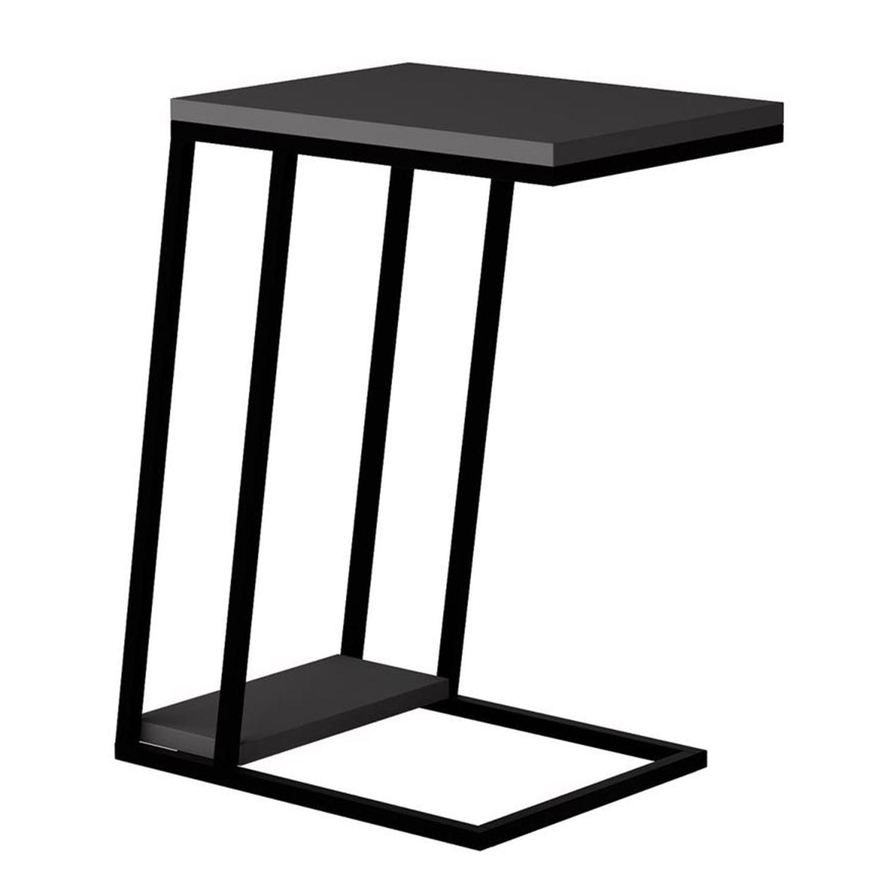FWStyle Pal 2 Tier Anthracite Grey Sofa End Table