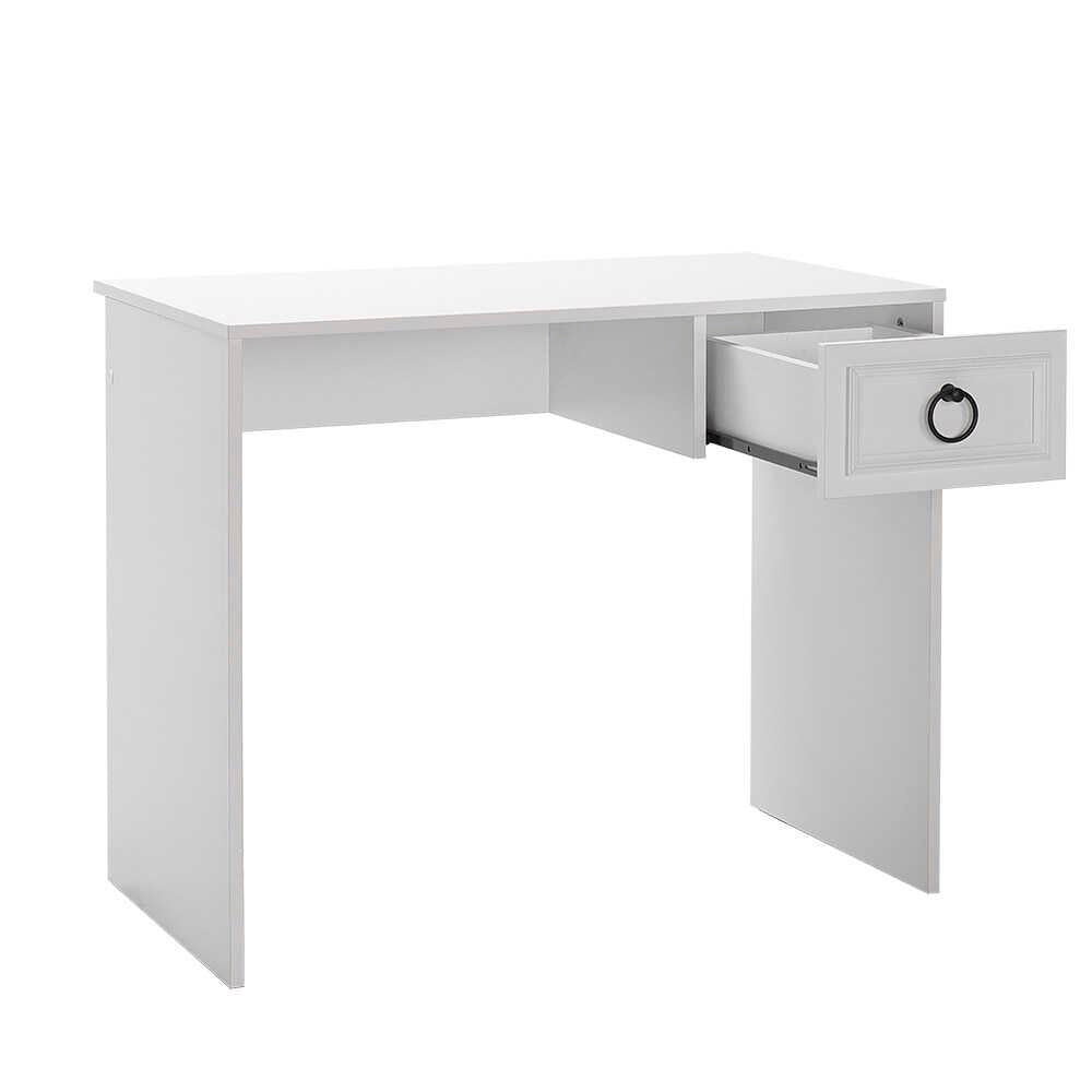 Adore Matt White Laptop Study Desk with 1 Drawer