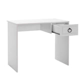 Adore Matt White Laptop Study Desk with 1 Drawer