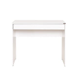 Adore Matt White Laptop Study Desk with Full Width Drawer