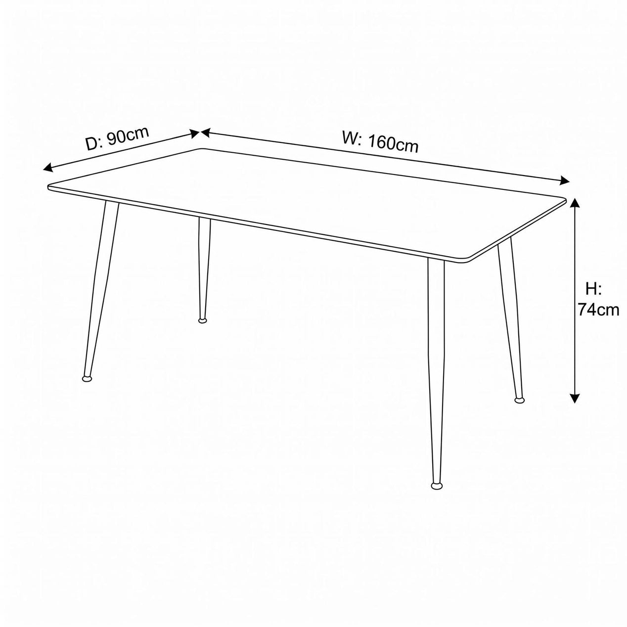Monaco White Sintered Stone Dining Table With 6 Esme Dark Brown Chairs
