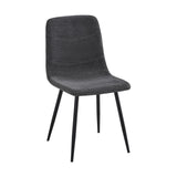 Monaco Grey Sintered Stone Dining Table With 6 Evie Grey Chairs