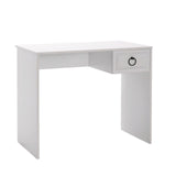 Adore Matt White Laptop Study Desk with 1 Drawer