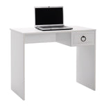 Adore Matt White Laptop Study Desk with 1 Drawer