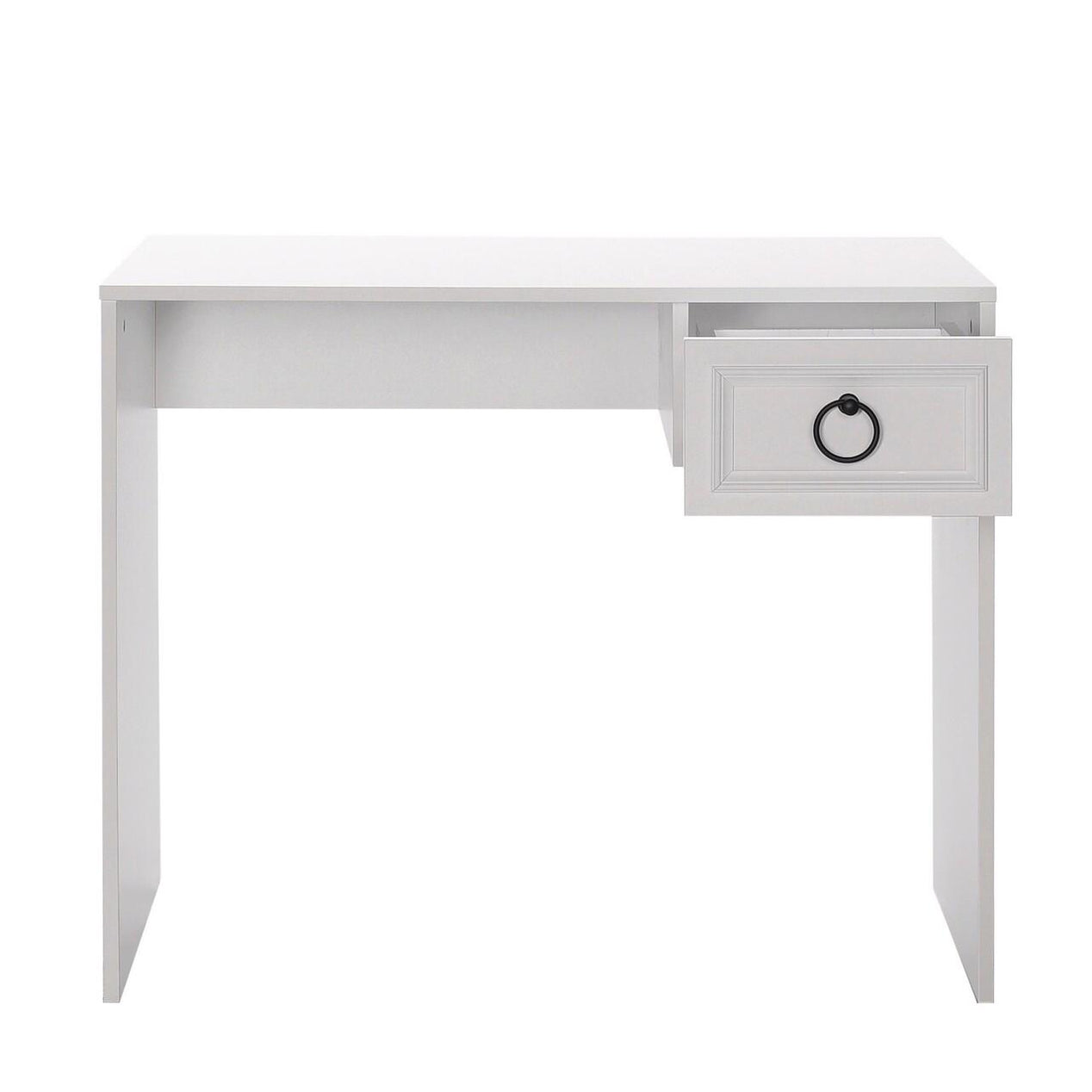 Adore Matt White Laptop Study Desk with 1 Drawer