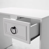 Adore Matt White Laptop Study Desk with 1 Drawer