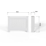FWStyle Geometric Pattern Medium White Radiator Cover