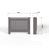 FWStyle Geometric Pattern Medium Grey Radiator Cover