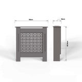 FWStyle Geometric Pattern Small Grey Radiator Cover