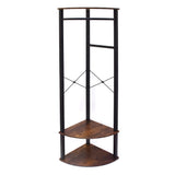 Industrial Design Corner Hallway Storage Hanging Rack