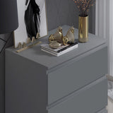 FWStyle Stora 3 Drawer Chest of Drawers - Matt Dark Grey