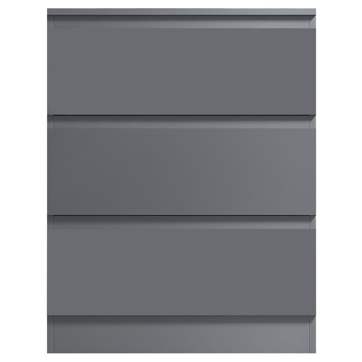 FWStyle Stora 3 Drawer Chest of Drawers - Matt Dark Grey