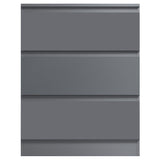 FWStyle Stora 3 Drawer Chest of Drawers - Matt Dark Grey