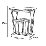 Hudson Ash Magazine Rack Table