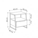 Pal Modern Nightstand Oak