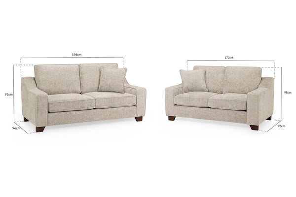 Nebraska Sofa Stone 3+2 Set