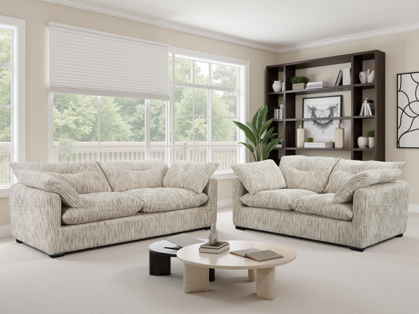 Quetta Sofa Grey/Silver 3+2 Set