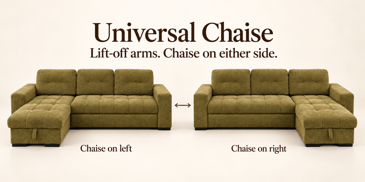 Hannah Reversible Storage Sofa Bed