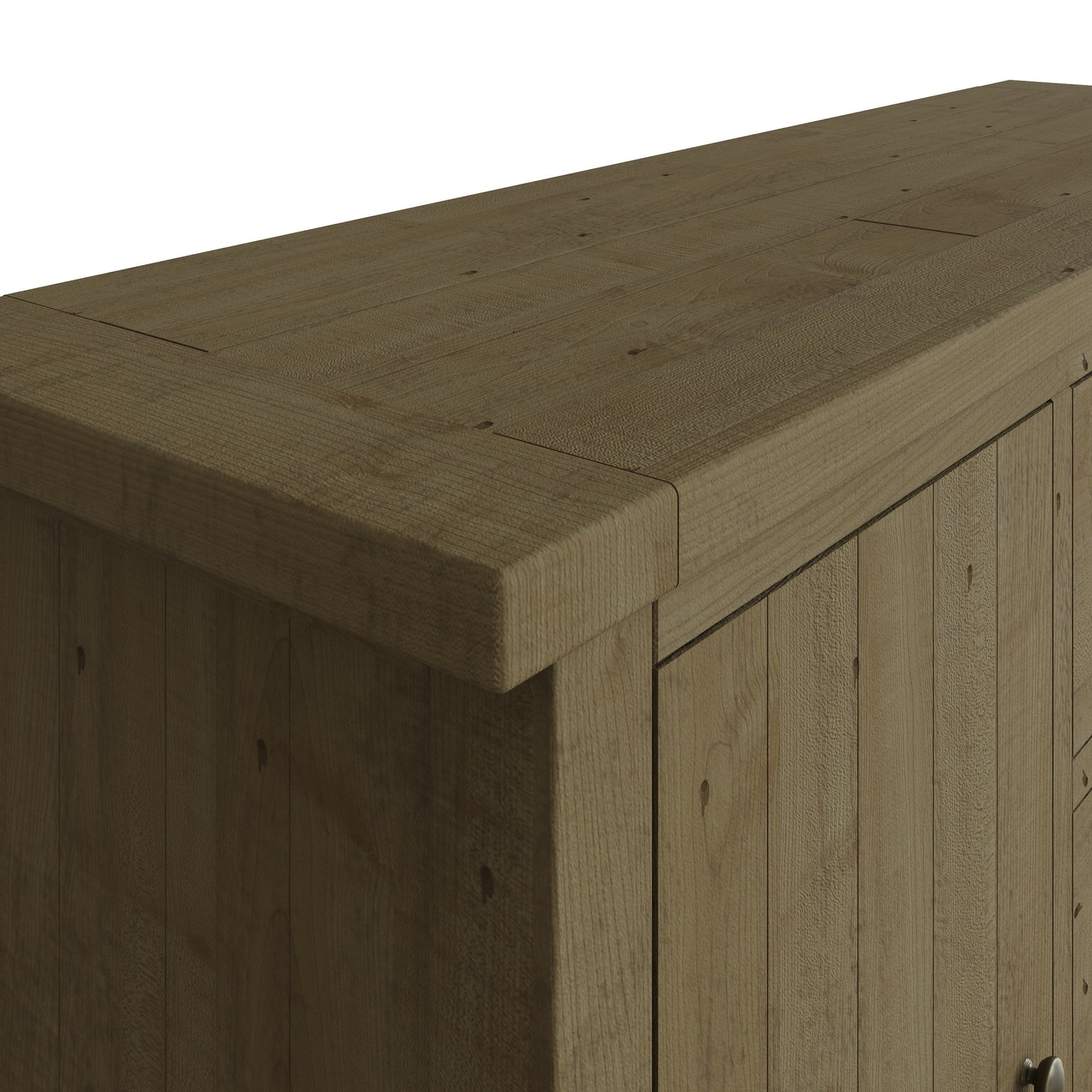 Saltash Large Sideboard 2 Door 3 Drawer - Solid Reclaimed Natural Pine