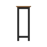 Taberno Oak End Side Table Graphite Blue