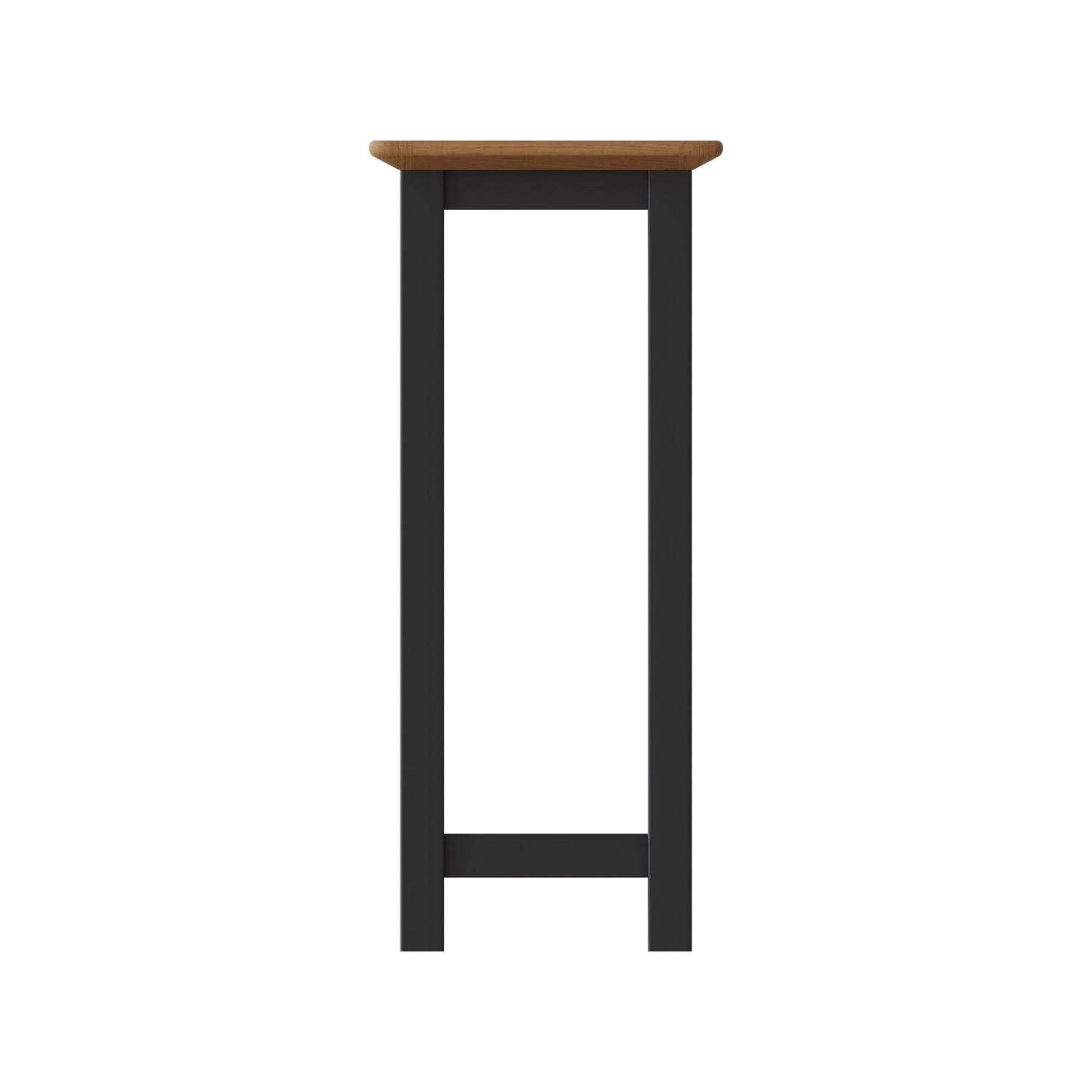 Taberno Oak End Side Table Graphite Blue