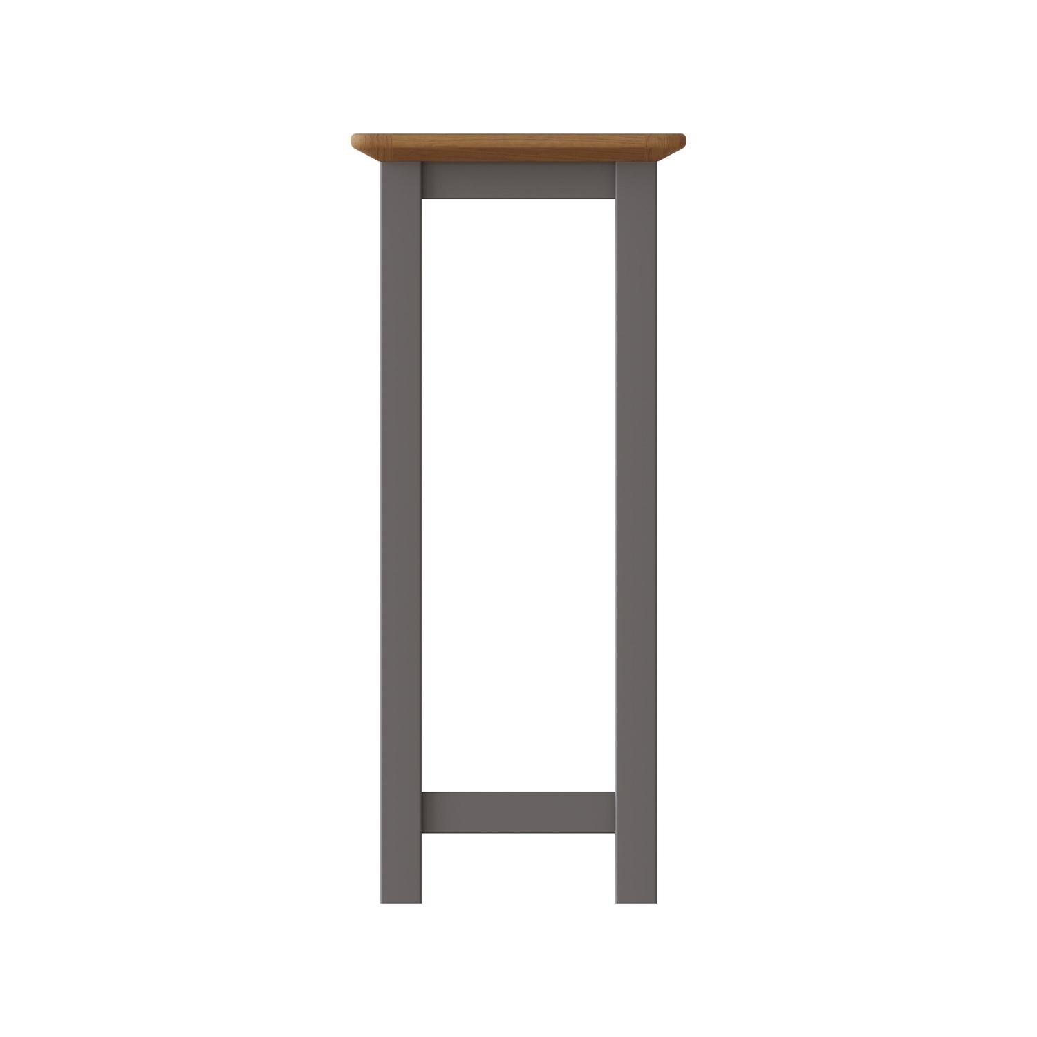 Taberno Oak End Side Table Dove Grey