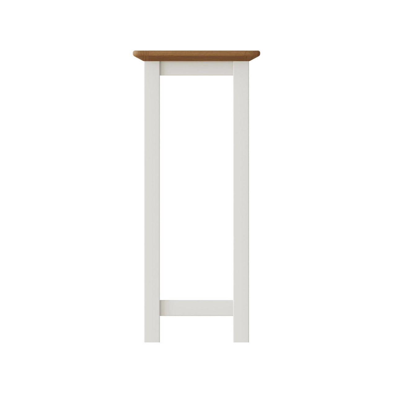 Taberno Oak End Side Table Linen White