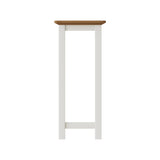 Taberno Oak End Side Table Linen White