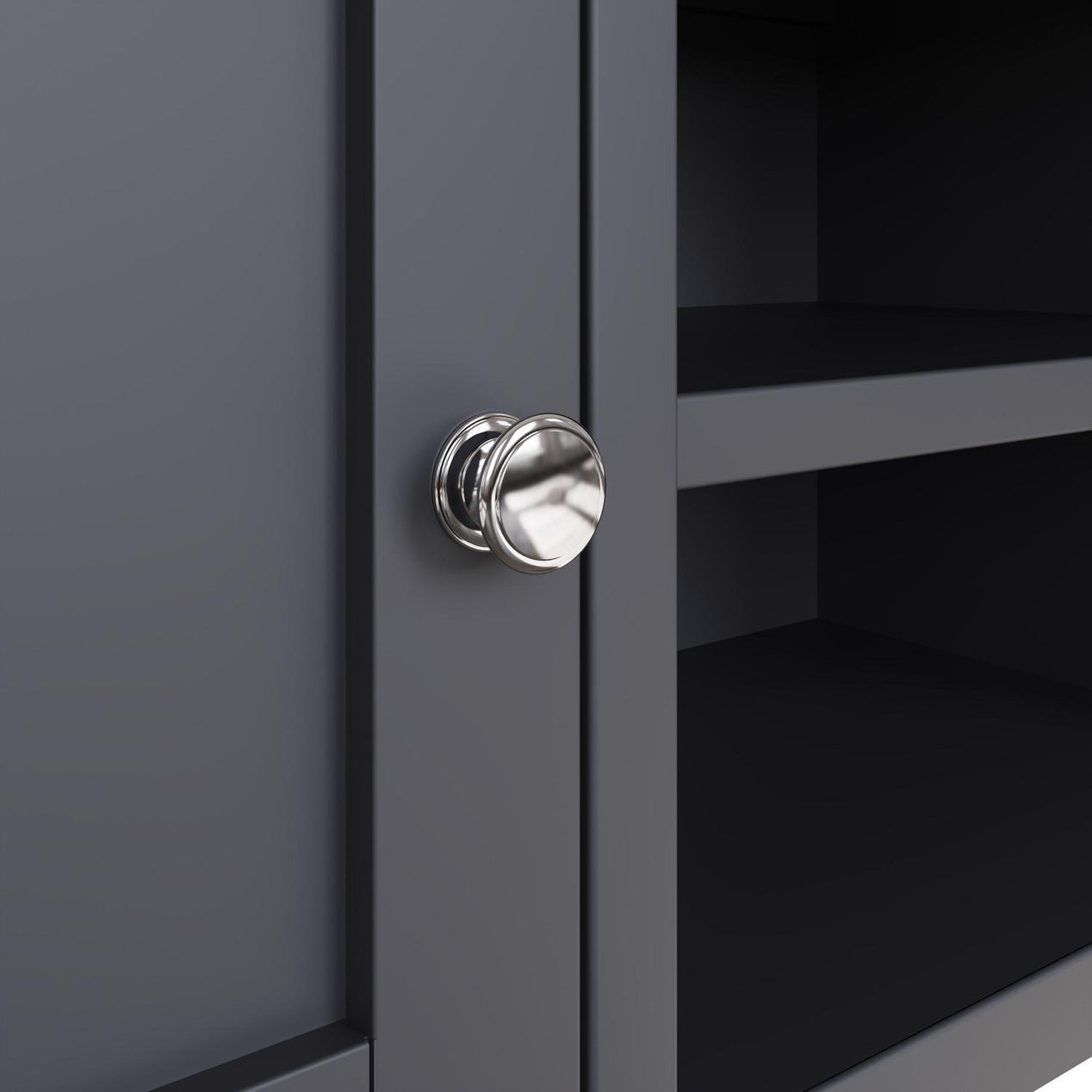 Taberno Oak 2 Door TV Unit Graphite Blue