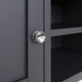 Taberno Oak 2 Door TV Unit Graphite Blue
