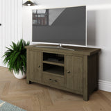 Saltash Large TV Unit 2 Door 1 Drawer - Solid Reclaimed Natural Pine