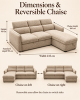Melbourne Storage Sofa Bed